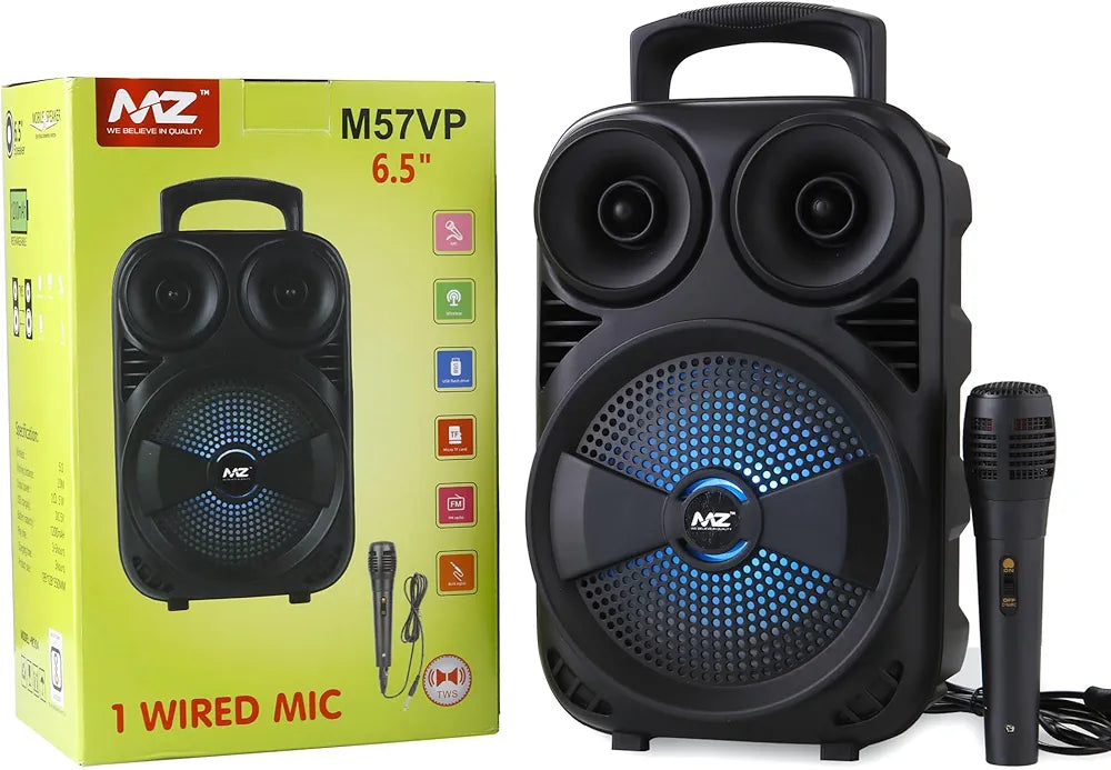 MZ M57VP Bluetooth Speaker with 1 Wired Mic