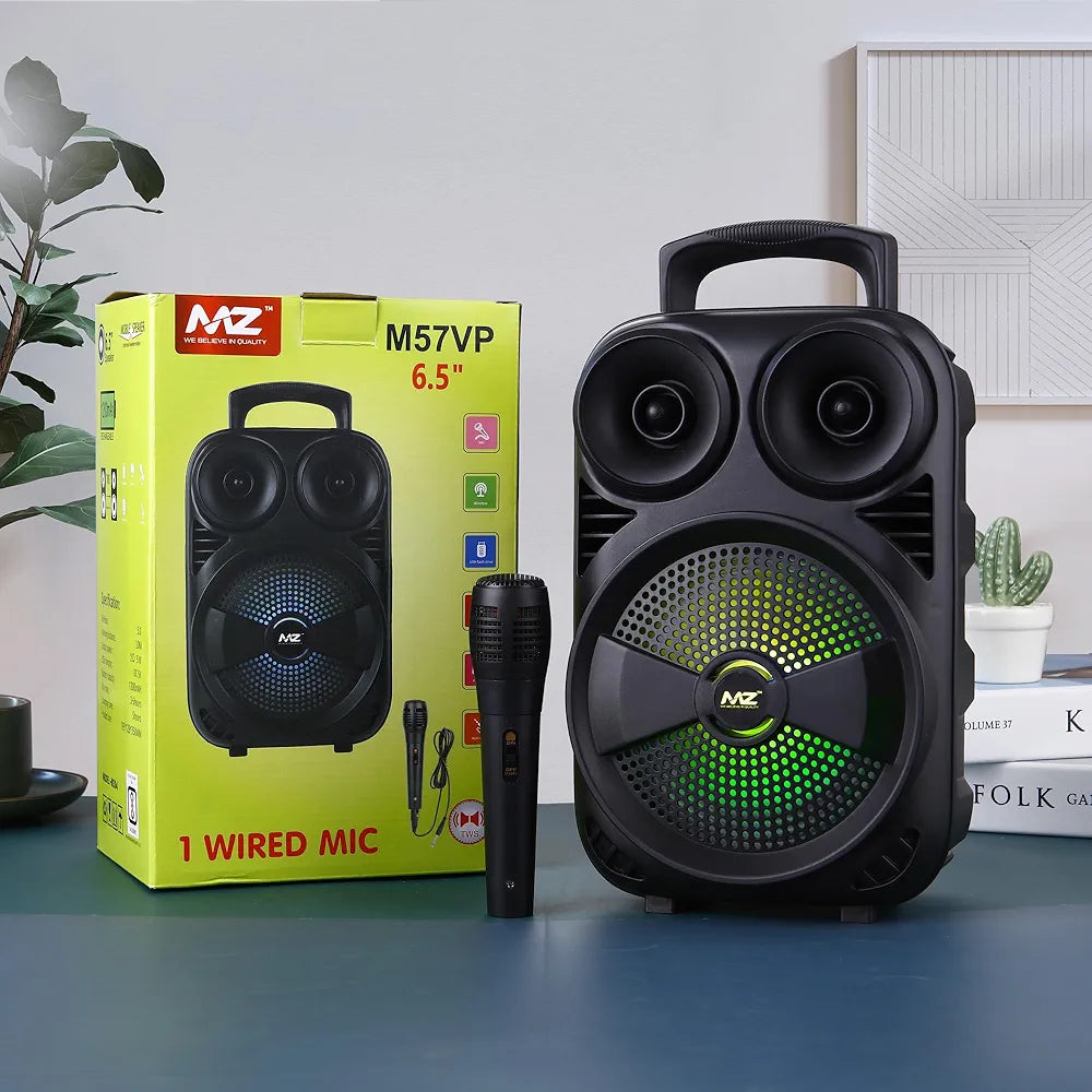 MZ M57VP Bluetooth Speaker with 1 Wired Mic