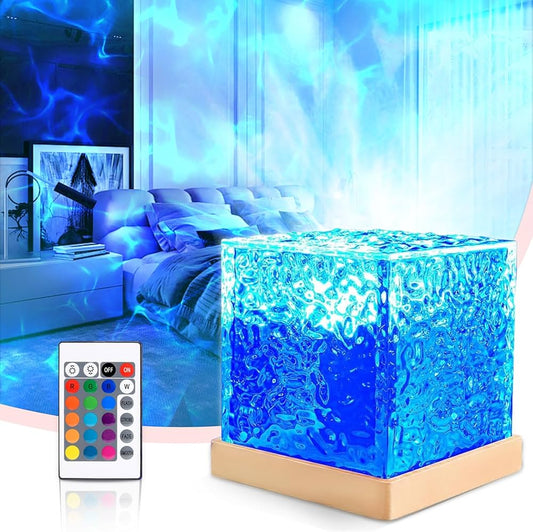 LED Ice Cube Light with Remote Control – Multicolor Decorative Lamp