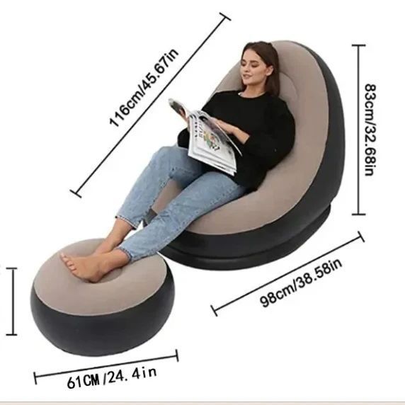 Inflatable Sofa with Footrest