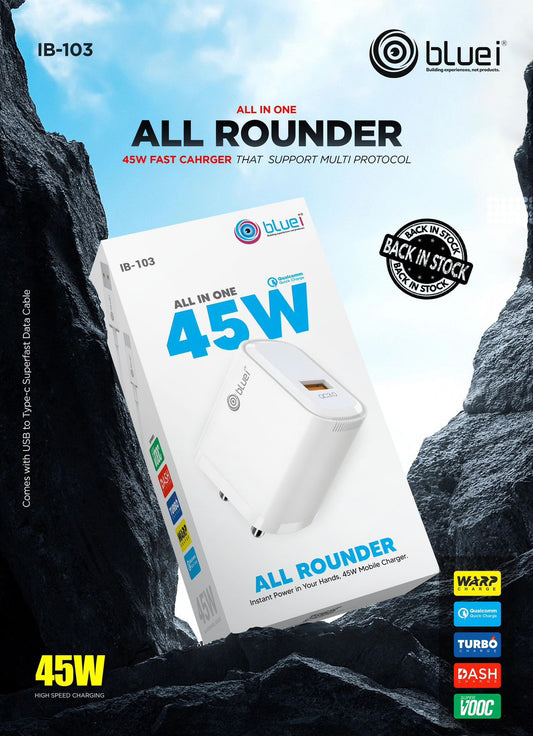 Bluei All-In-One 45W Fast Charger