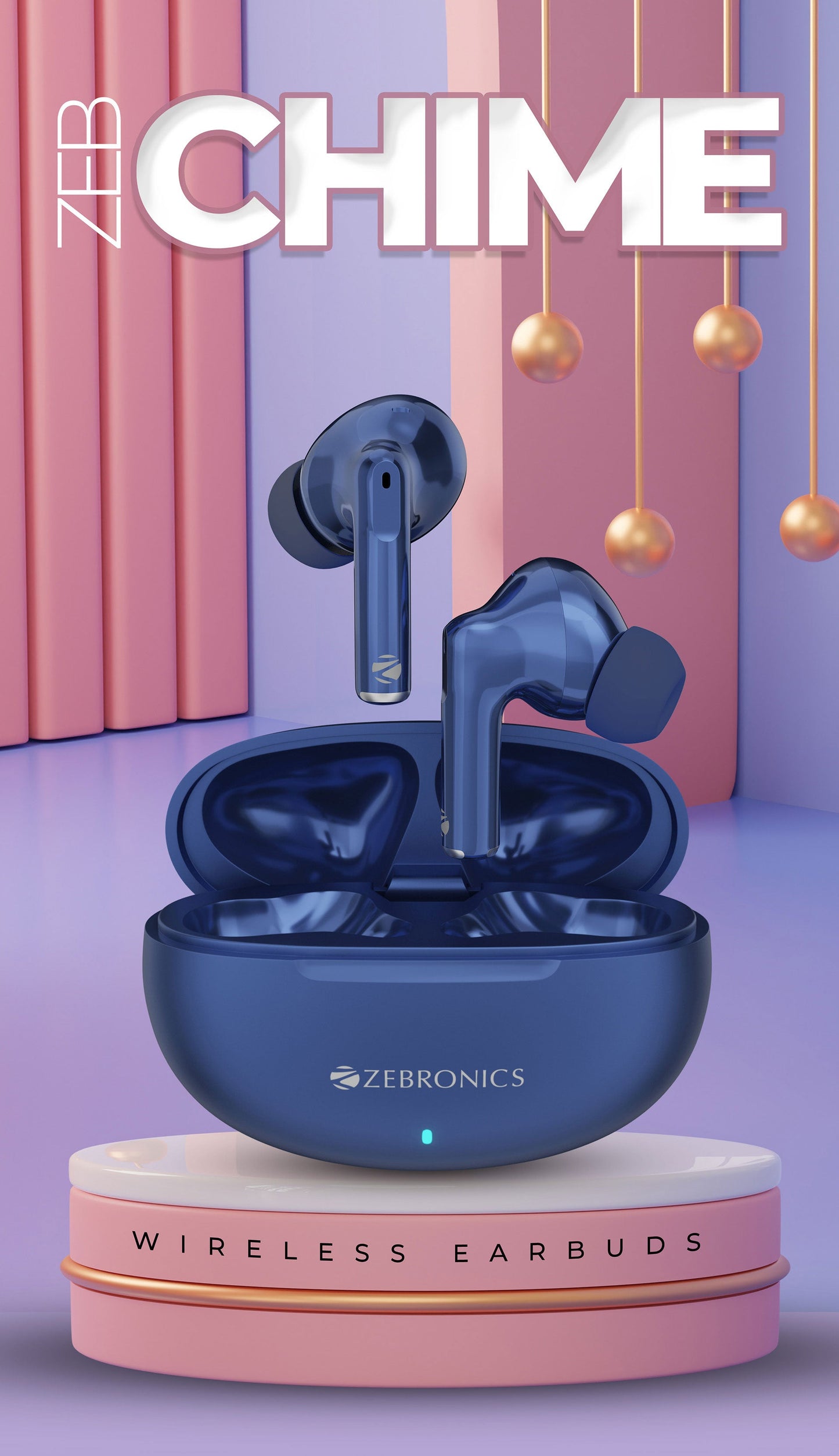 Zebronics ZEB-CHIME Wireless Earbuds