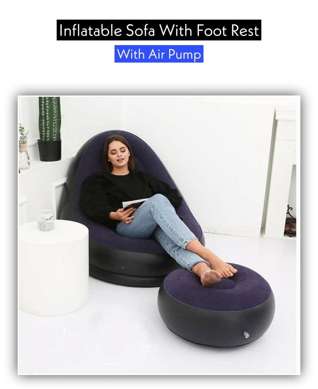 Inflatable Sofa with Footrest