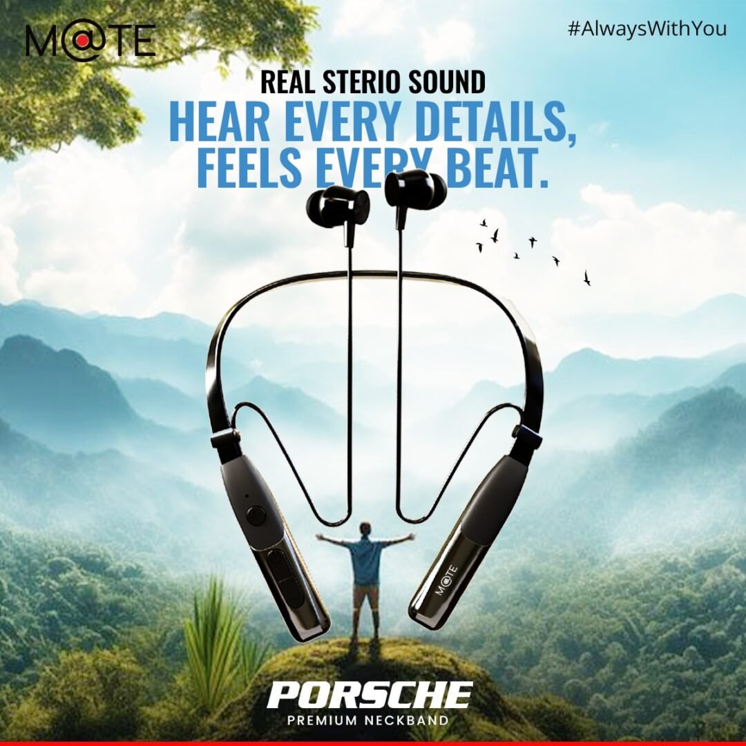 M@TE Porsche Wireless Neckband - Image 2