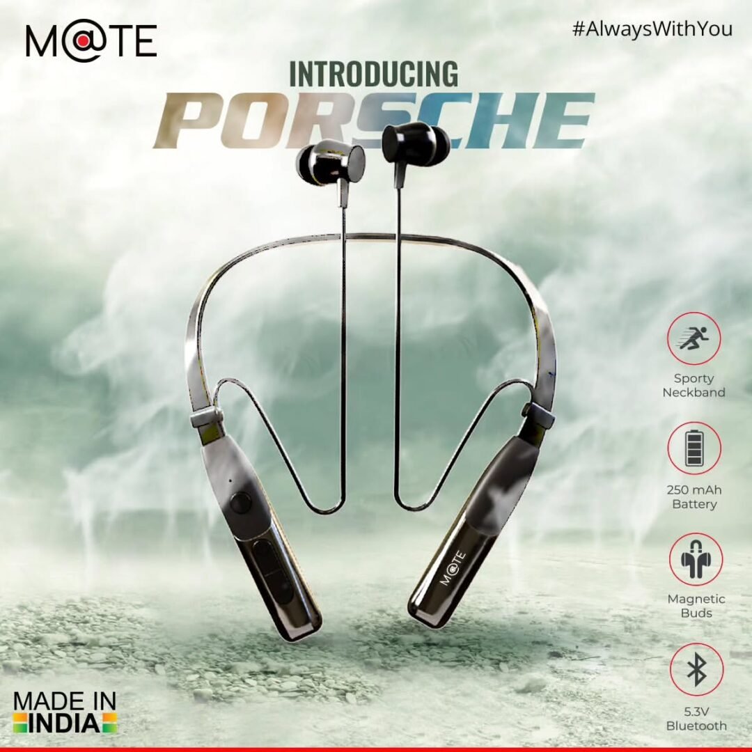 M@TE Porsche Wireless Neckband