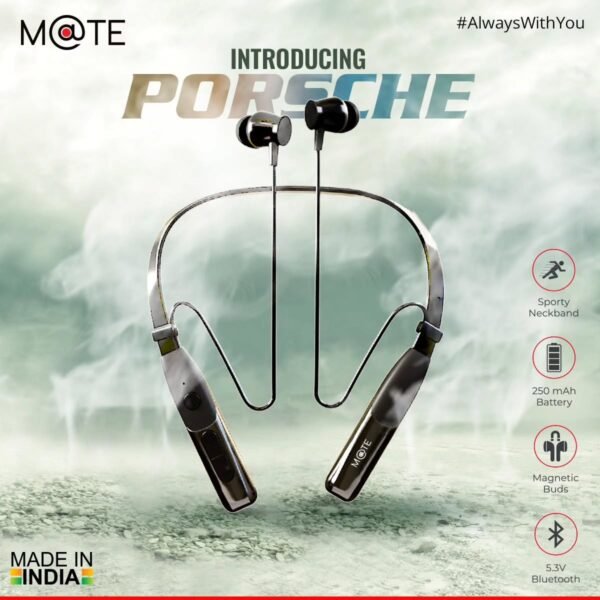 M@TE Porsche Wireless Neckband