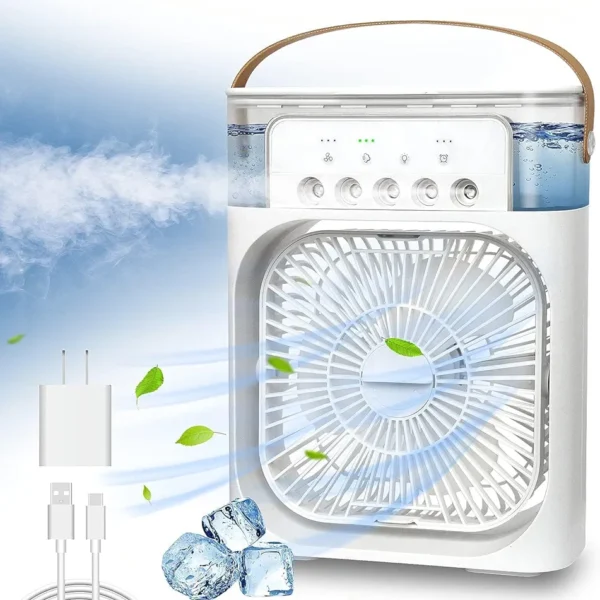Portable Air Cooler with Mist & Ice Cooling Power