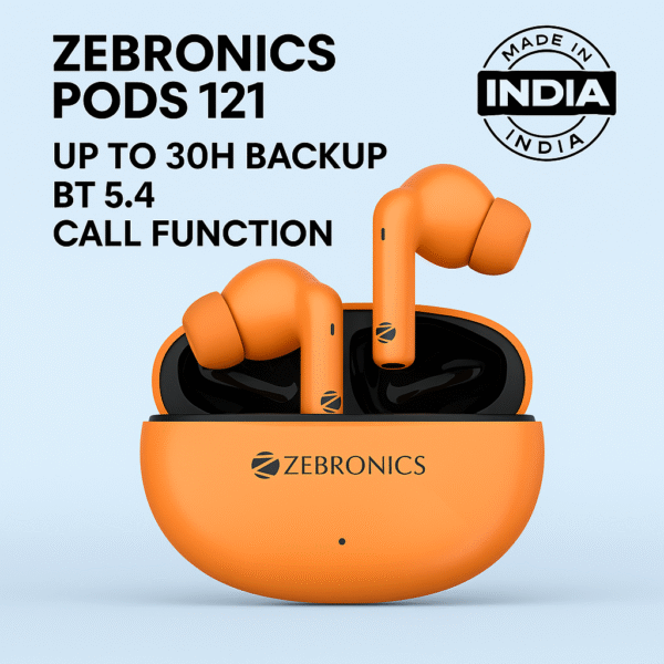 ZEBRONICS ZEB-PODS 121 – Wireless Freedom, Unmatched Clarity