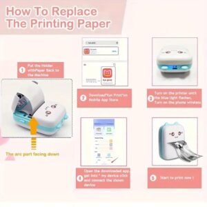 Portable Mini Thermal Printer – Wireless Bluetooth Pocket Printer | Sticker & Label Printing - Image 5