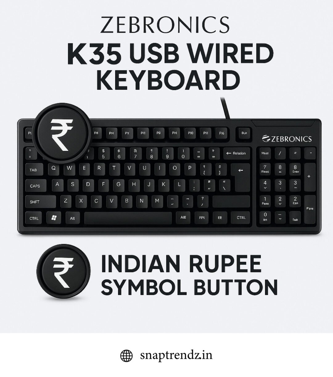 Zebronics K35 USB Wired Keyboard