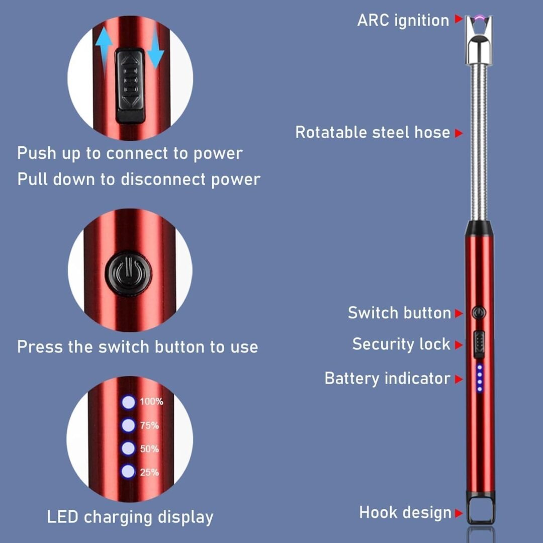 Premium USB-C Rechargeable Electric Lighter - Flameless - Image 5