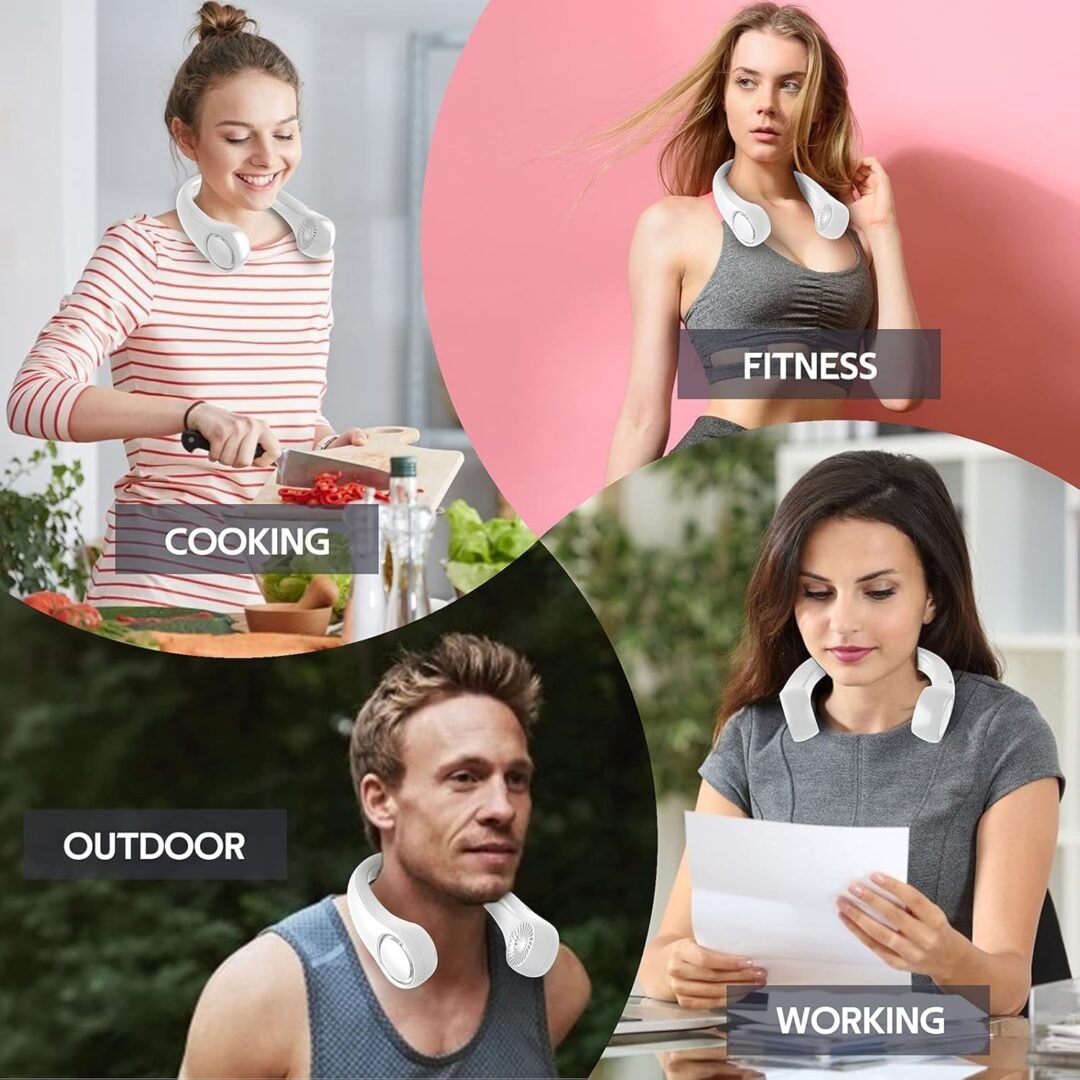 360° Bladeless Neck Fan – Hands-Free, Portable Cooling - Image 3
