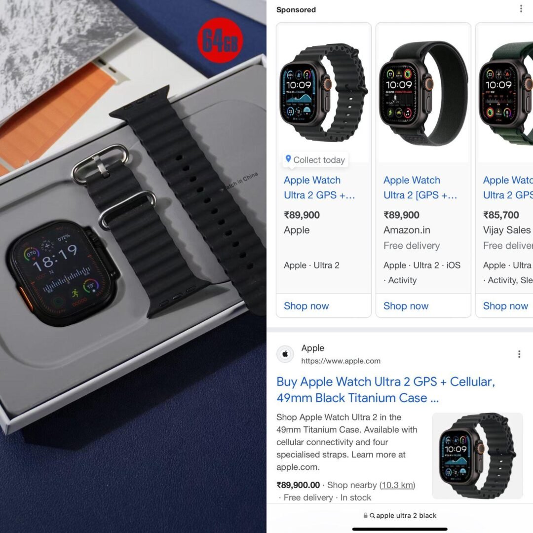 Apple Watch Ultra 2 – Black Edition (1:1 Super Clone) - Image 4
