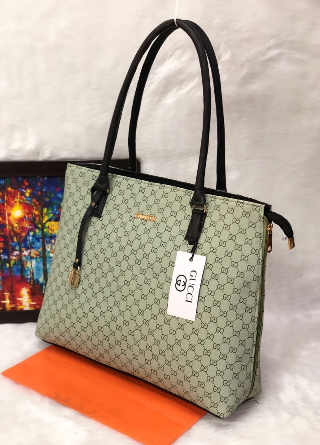 Gucci-inspired double partition handbag - Image 2