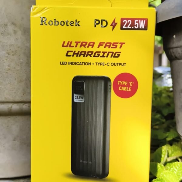 Robotek Energy 10K Power Bank – 22.5W Ultra-Fast Charging