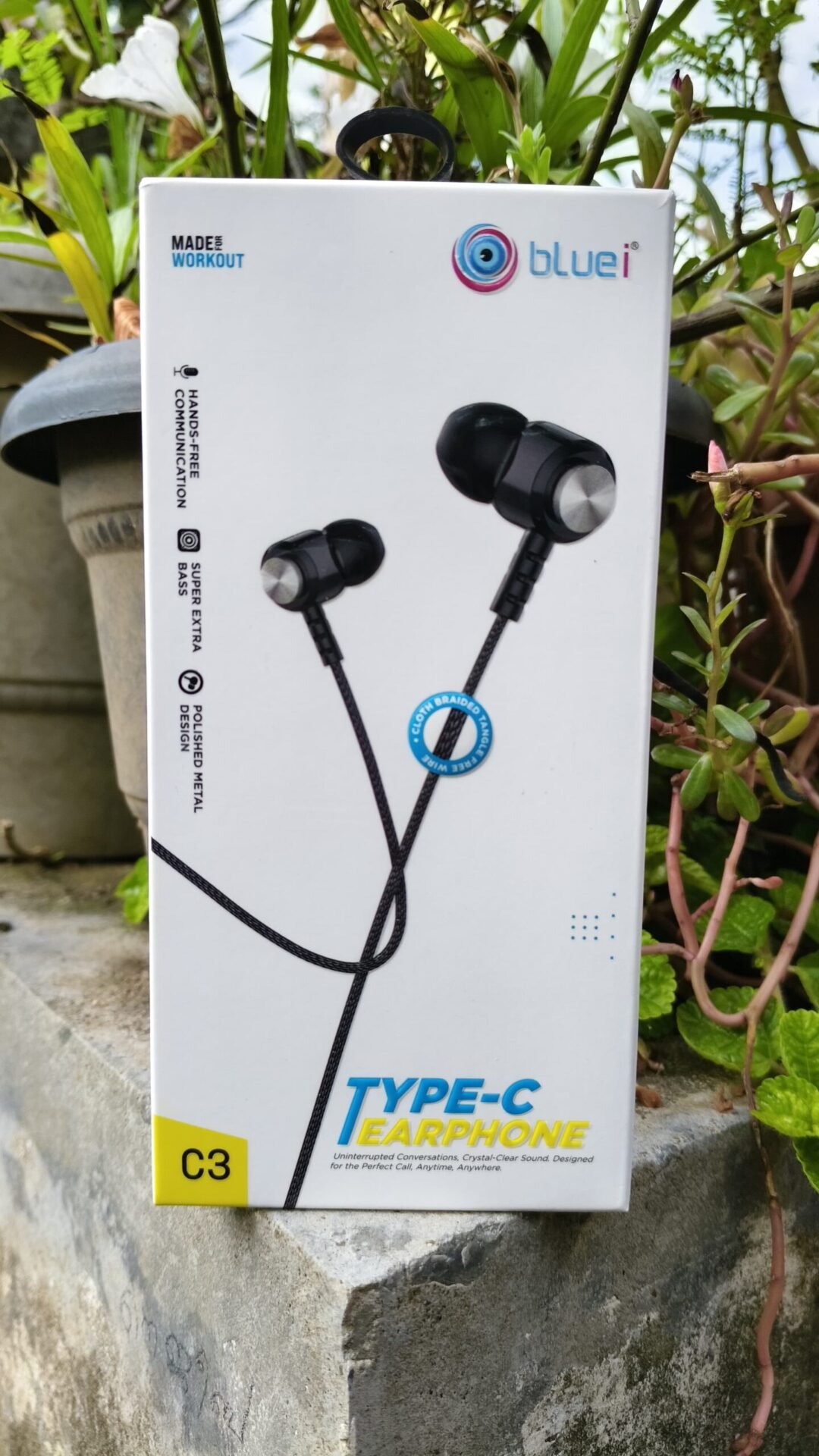 Bluei C3 Type-C Earphone – Premium Metal Design | Deep Bass