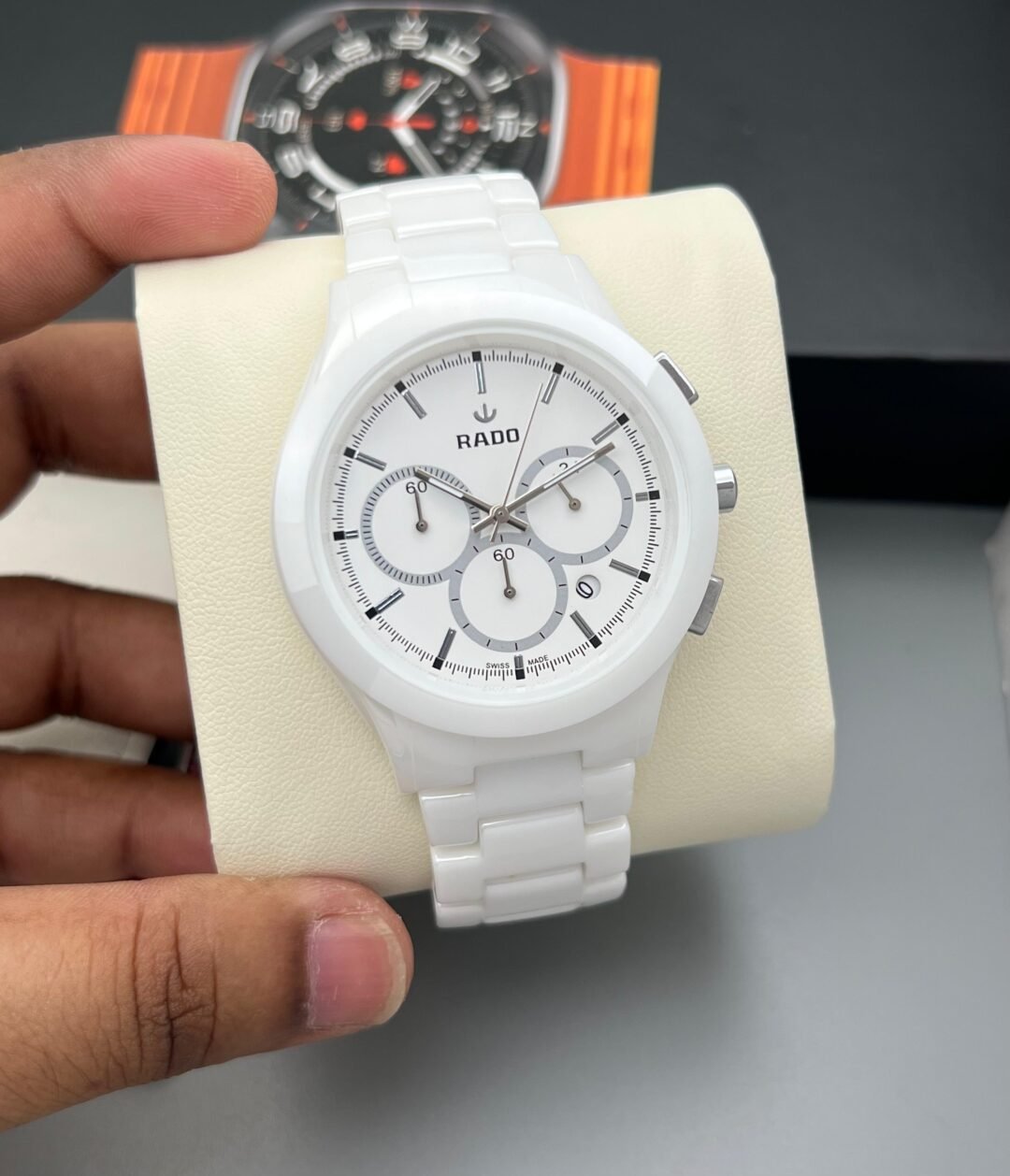 Rado Men's Ceramic Chronograph Watch – Super Clone - Image 6