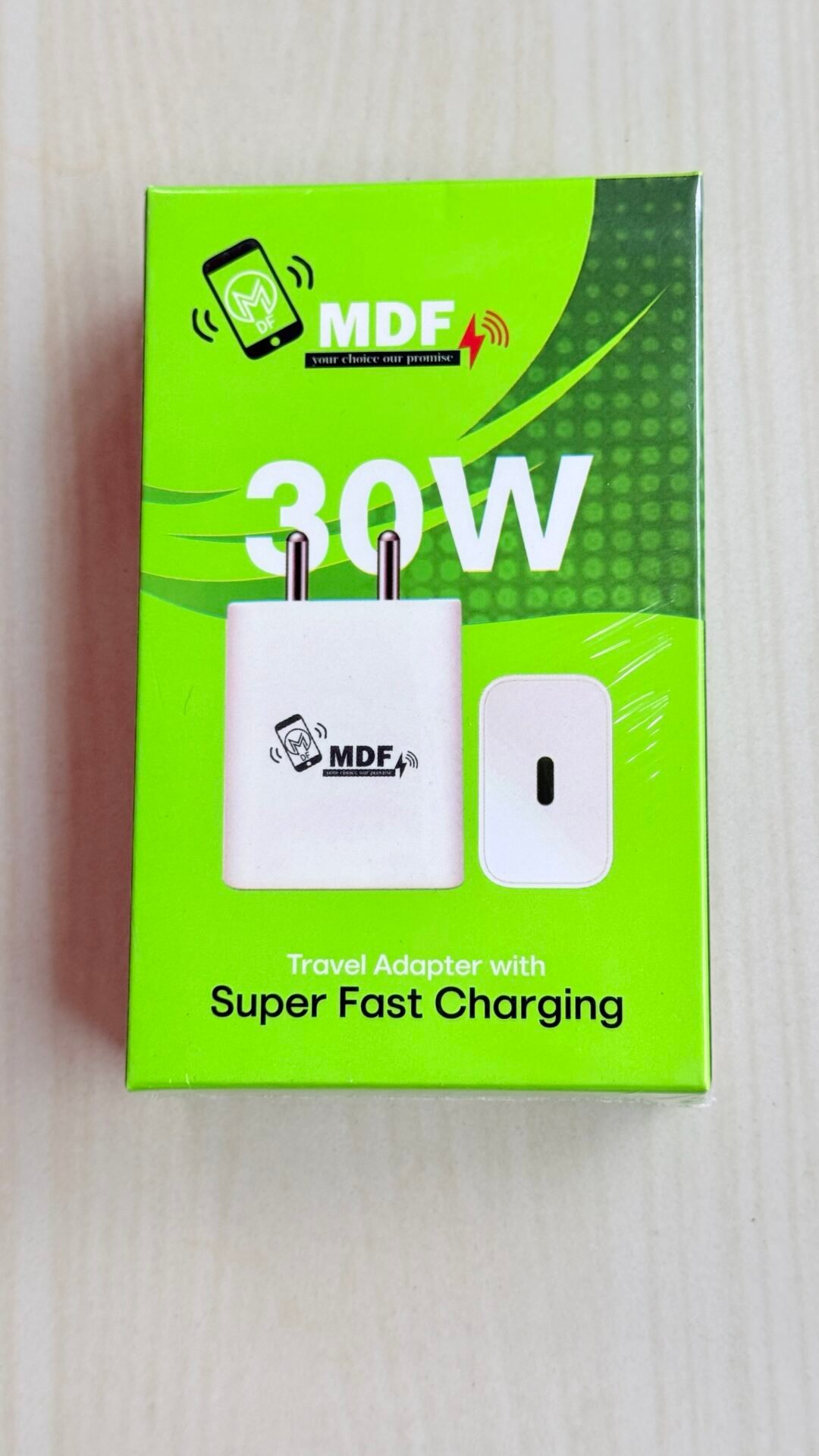 MDF 30W Super Fast Charger | USB-C Travel Adapter