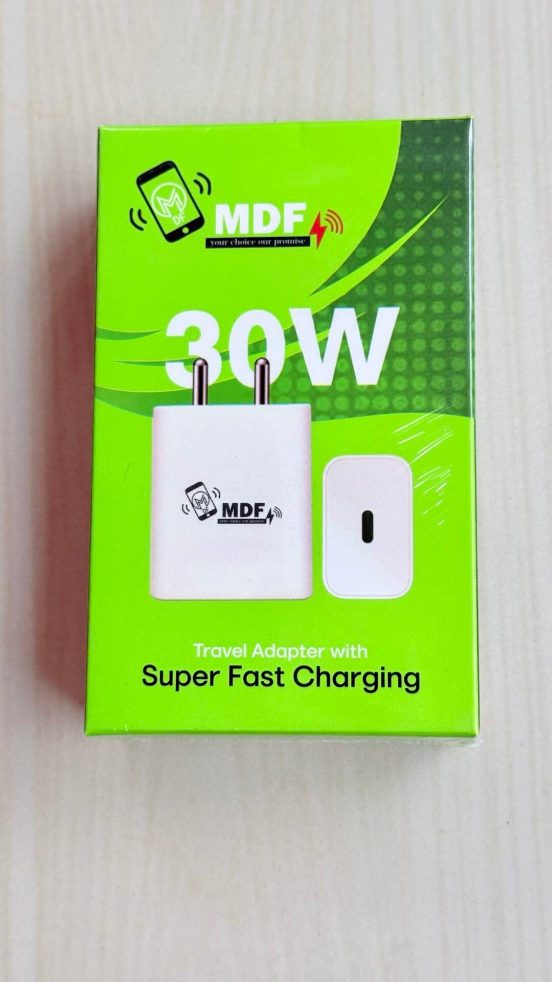 MDF 30W Super Fast Charger | USB-C Travel Adapter