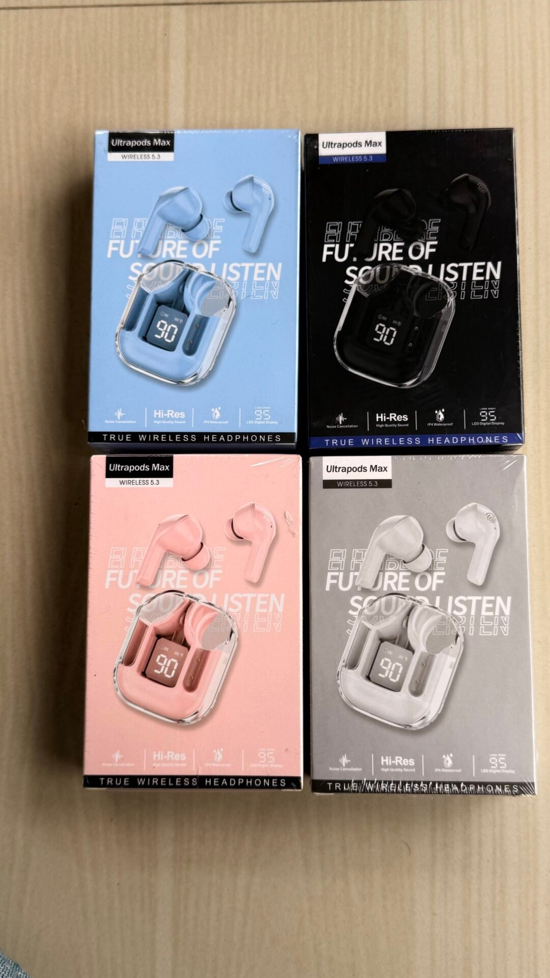 Ultrapods Max Wireless Earbuds 5.3 | True Wireless Headphones with LED Display - Image 3