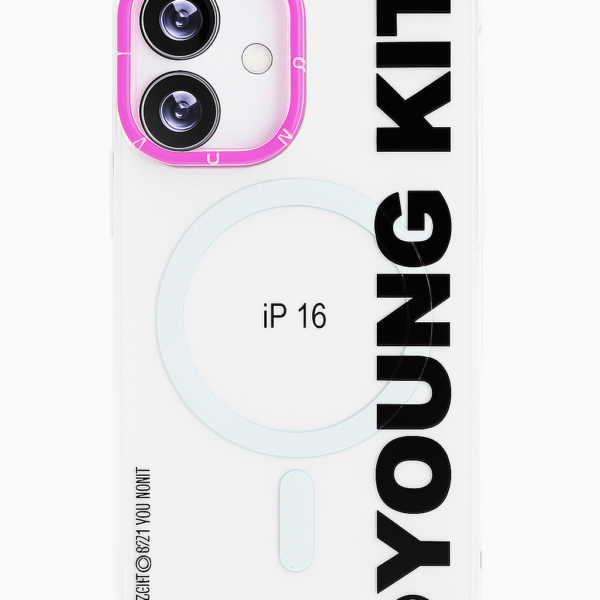 Young Kit MagSafe iPhone 16 Transparent Case – Stylish Camera Ring & Shockproof Design
