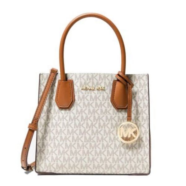MICHAEL KORS – Mercer Medium Logo & Leather Accordion Crossbody Bag