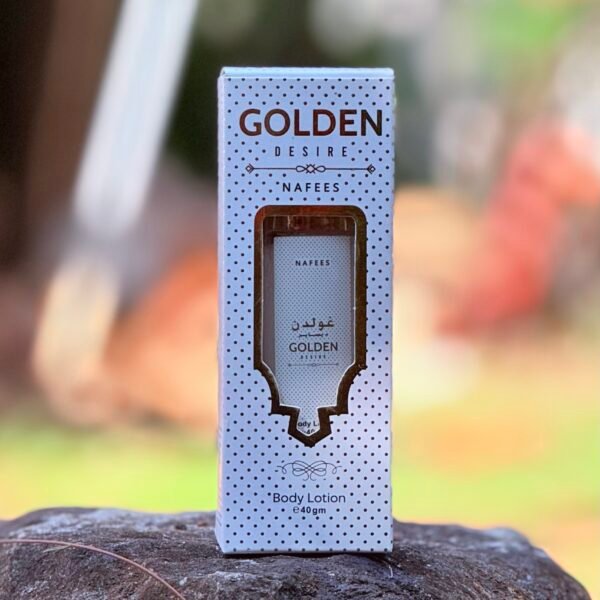 nafees golden desire – luxury body lotion (40gm)