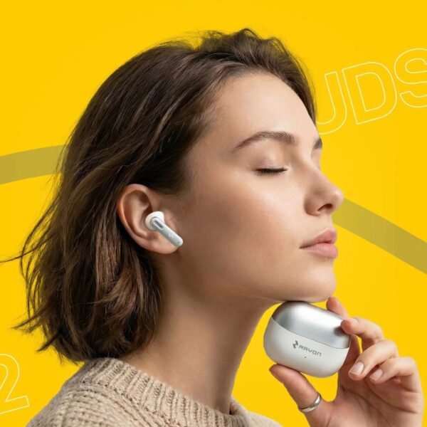 Home rayon budsfit 22 anc – bluetooth wireless earbuds (100 hrs playback | active noise cancellation | ipx4)