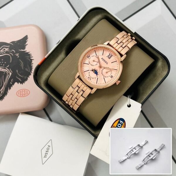 Fossil Inspired Jaqueline’s Sun & Moon Chronograph Watch – 7A Premium for Her
