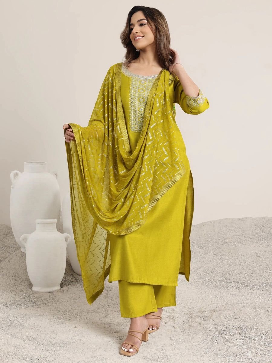 Premium Designer Embroidered Kurta Pant Set with Dupatta
