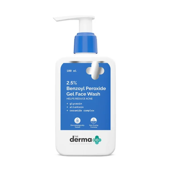 Home the derma co 2.5% benzoyl peroxide face wash 100ml | snaptrendz