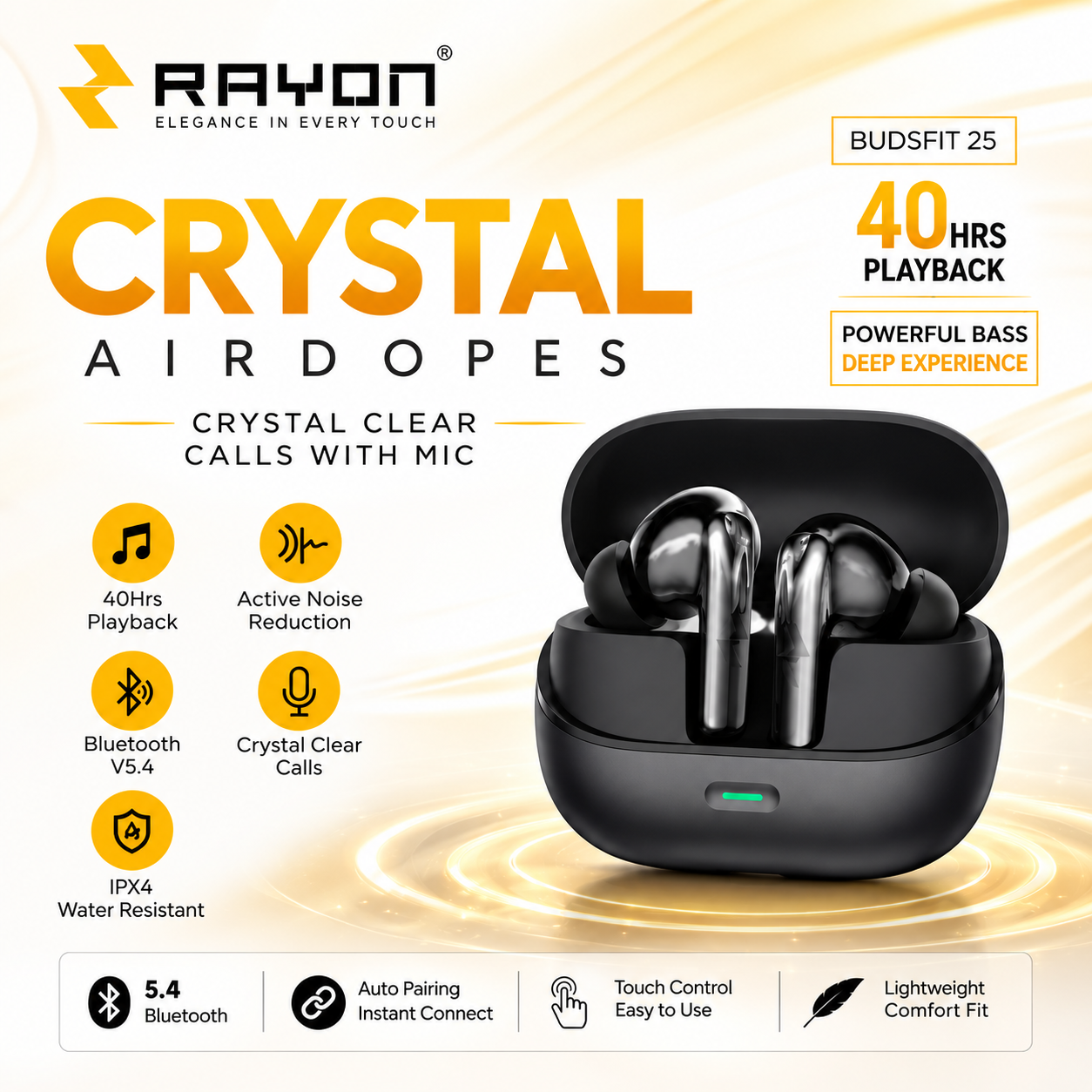 Rayon BudsFit 25 Wireless Earbuds