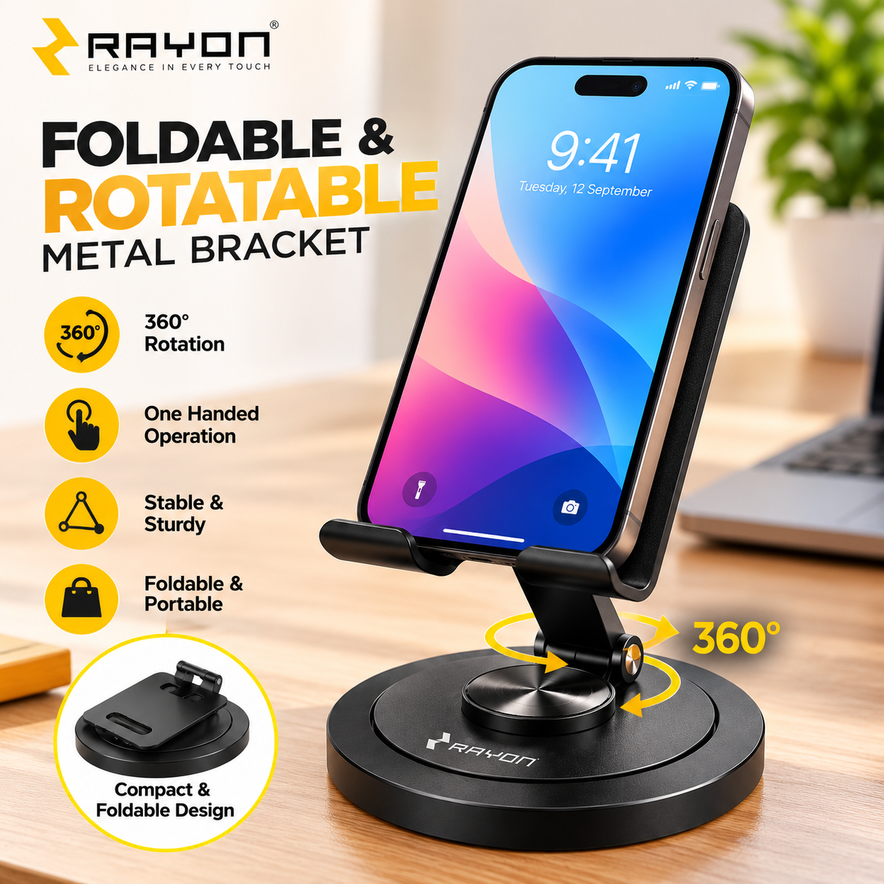 Rayon Metal Mobile Stand