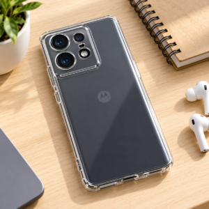 Motorola Edge 50 Pro Transparent Back Cover | Crystal Clear Slim Protective Case